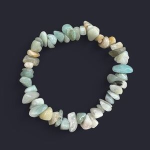 Amazonite Crystal Bead Bracelet